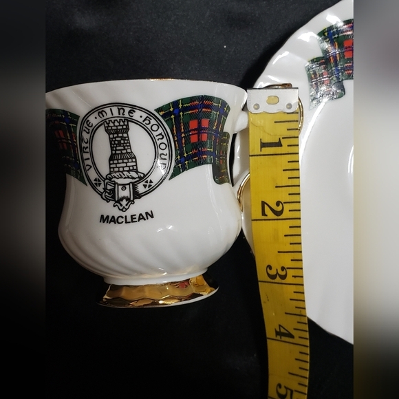 Elizabethan Fine Bone China Clan Maclean Tartan Luncheon Set - Picture 6 of 7